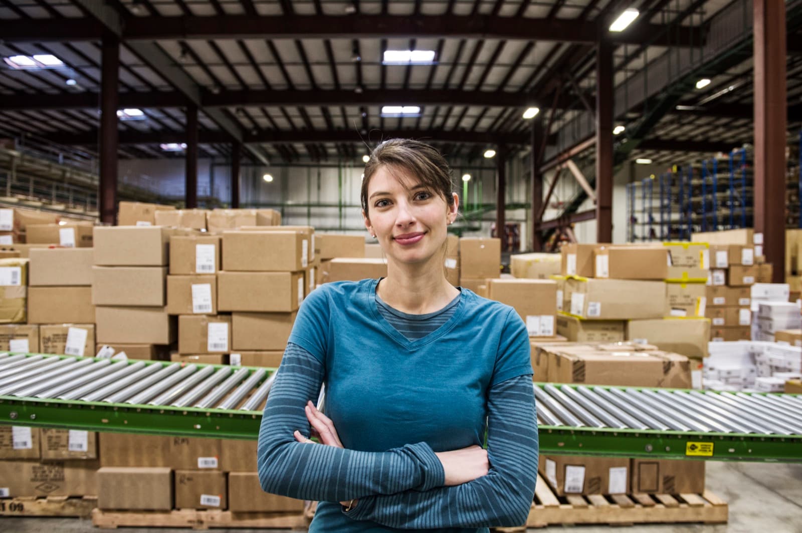 Wholesale nursery inventory on the warehouse floor